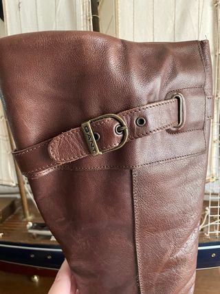 Botas altas de piel Gant marrones