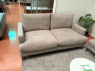 Sofá 3+2 plazas beige/gris
