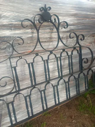 Cabezal Cama Hierro Forjado Antiguo