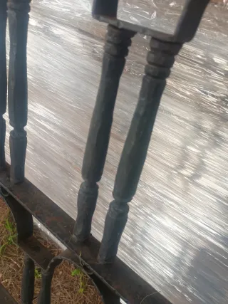 Cabezal Cama Hierro Forjado Antiguo