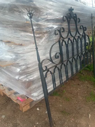 Cabezal Cama Hierro Forjado Antiguo