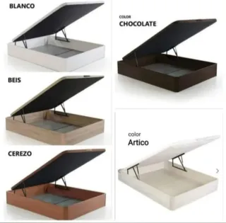 Canapé abatible blanco y negro