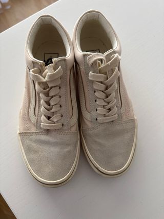 Zapatillas Vans Mujer Beige/Gris