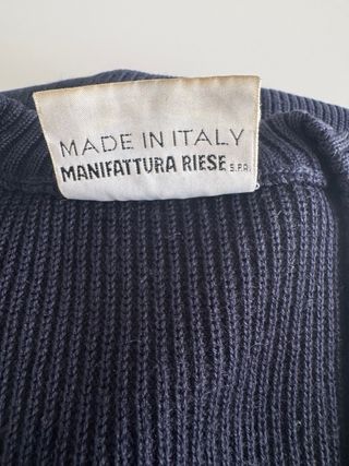 Pullover Uomo Blu con Patch