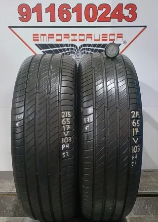 4UD 215 65 17 V MICHELIN RUEDA AL 90% VIDA UTIL