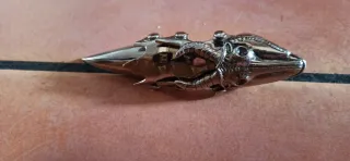 Anillo garra metálico estilo gótico