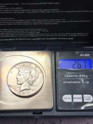 Dólar Plata Paz 1934 D