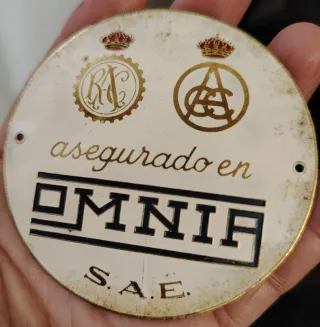 Chapa Seguros Omnia per moto vespa