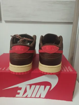 Nike Dunk Low Talla 42 Marrón/Rojo