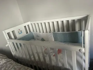 Cuna bebé blanca 120x60