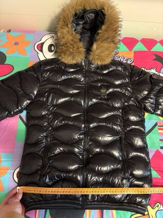 Giacca Blauer donna nera con pelliccia taglia L