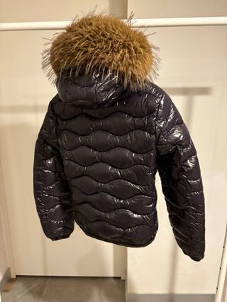 Giacca Blauer donna nera con pelliccia taglia L