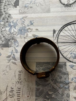 Anillo rectangular piedra y pulsera