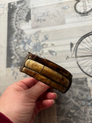 Anillo rectangular piedra y pulsera