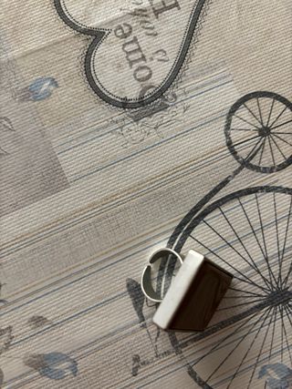 Anillo rectangular piedra y pulsera