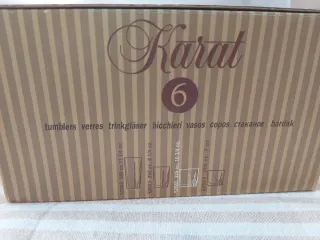 Vasos de cristal tallado