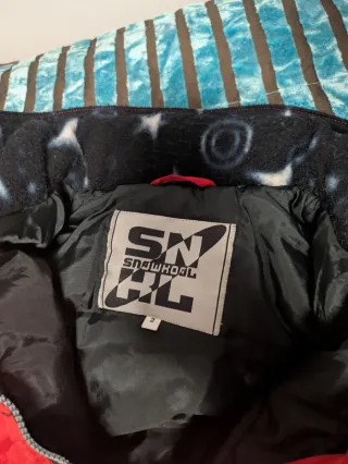 Mono de esquí rojo talla 2 años