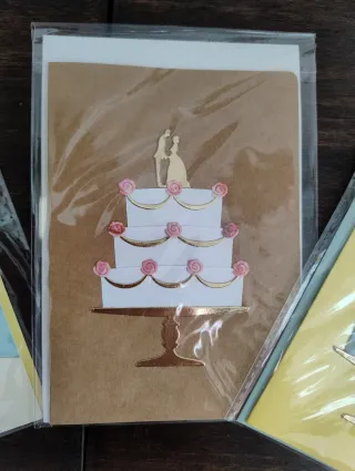 Tarjetas artesanales boda