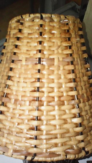 Lámpara extensible aplique mimbre