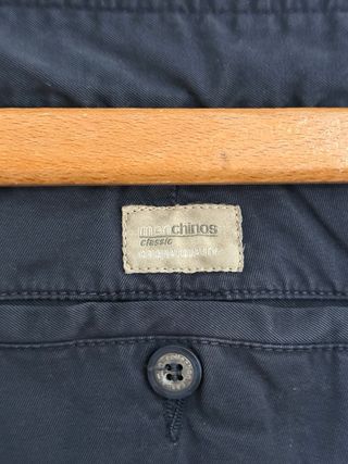 Pantalón Track Chino Tex Casual Men Y2K Dark Blue.