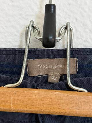 Pantalón Track Chino Tex Casual Men Y2K Dark Blue.