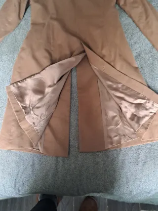 Abrigo de entretiempo marrón