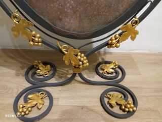 Specchiera basculante ferro battuto