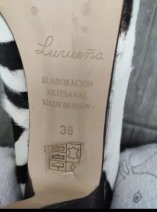Zapatos cebra talla 36