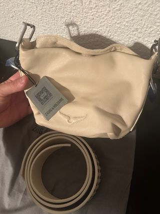 Bolso Zadig & Voltaire Beige Piel