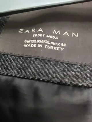 Chaquetón 3/4 Zara Caballero Talla XXL