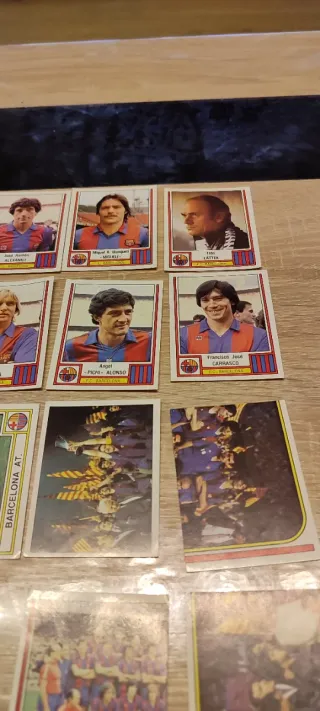 14 cromos Panini Liga 1983