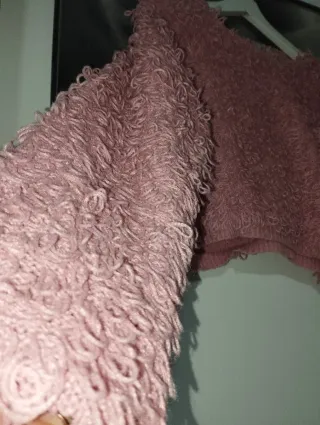 Jersey rosa con flecos