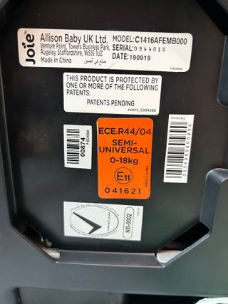 Silla para coche Joie 360º