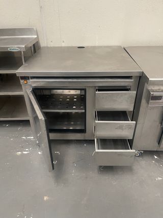 Mesa Fría Acero Inoxidable