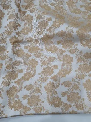 Pañolón Fallera Dorado y Blanco