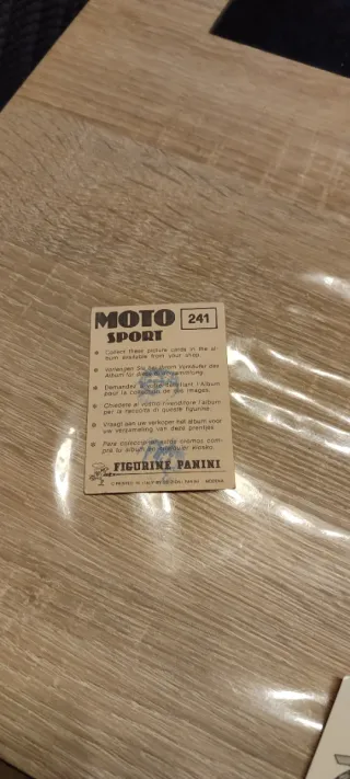 30 Cromos Panini Motosport 1979