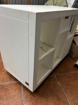 Mesita auxiliar Banak madera blanca