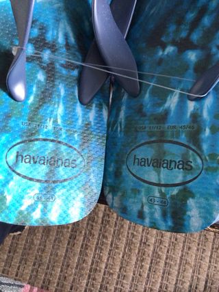 Chanclas Havaianas Talla 45/46 Azul Multicolor