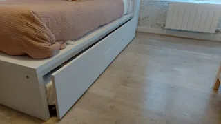 Cama supletoria 190x90 con somier y colchón