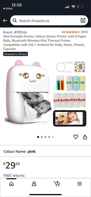 JEPEErbz Impresora Mini Portátil BT