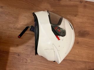Casco de moto blanco AGV