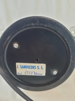 Lámpara de mesa J. Sanvicens Años 70 Negra