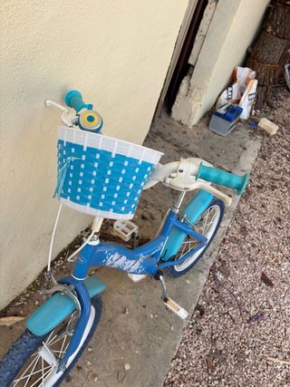 Bicicleta niña Frozen con ruedines
