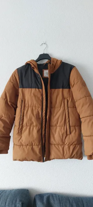 Abrigo acolchado con capucha chico 14+ (172cm)