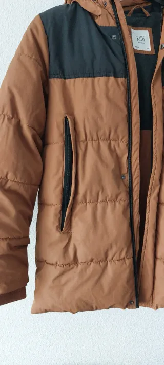 Abrigo acolchado con capucha chico 14+ (172cm)