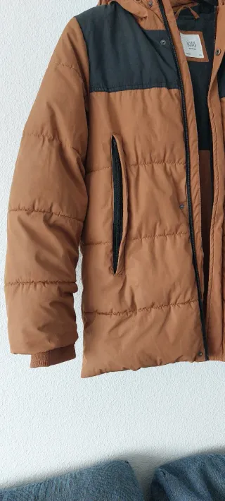 Abrigo acolchado con capucha chico 14+ (172cm)