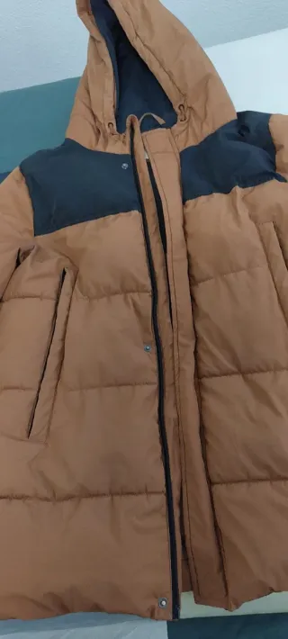 Abrigo acolchado con capucha chico 14+ (172cm)