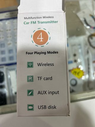 Transmisor FM Coche Multifunción