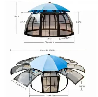 Pérgola de exterior moderna
