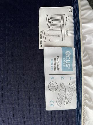 Colchón Minicuna Ecus Care + Protector